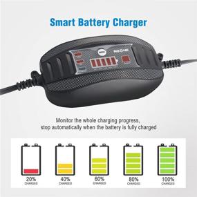 img 1 attached to 🔋 NoOne 2A Fully-Automatic Smart Battery Charger: Ideal for Car, ATVs, Golf Carts, Motorcycles, Mowers, RVs, and SUVs