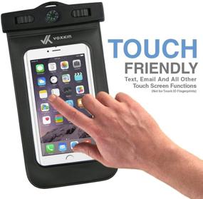 img 1 attached to 📱 Voxkin Premium Universal Waterproof Case with Armband, Compass, Lanyard - Ultimate Protection for iPhone 12 Pro Max, S21 Ultra, OnePlus 8 & More