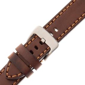 img 2 attached to Gilden 22 24mm Calfskin TS62 1524mm: Premium Wristwatch Strap for Style and Comfort