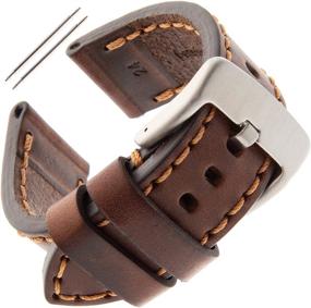 img 3 attached to Gilden 22 24mm Calfskin TS62 1524mm: Premium Wristwatch Strap for Style and Comfort