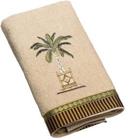 img 3 attached to Banana Palm Linen Hand Towel by Avanti Linens, Style 3022LIN