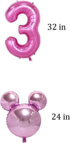 img 1 attached to 🎉 49 Pcs Minnie Party Decorations: Perfect Supplies for 3rd Baby Girl Minnie Theme Birthday Bash - Ideal for 3 Year Old Kids (3rd)