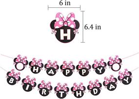 img 2 attached to 🎉 49 Pcs Minnie Party Decorations: Perfect Supplies for 3rd Baby Girl Minnie Theme Birthday Bash - Ideal for 3 Year Old Kids (3rd)