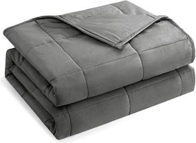 img 4 attached to HBlife Queen Size Weighted Blanket 20lbs for Adults - 100% Oeko-Tex Certified Cozy Heavy Blanket with Premium Glass Beads - Dark Grey 60X80 inches