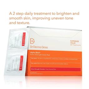 img 2 attached to 💆 Revitalizing Dr. Dennis Gross Skincare Alpha Beta Extra Strength Daily Peel: Ideal for Oily Skin, Uneven Tone/Texture, Wrinkles, and Enlarged Pores (60 Packettes)