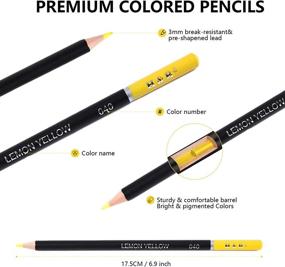 img 3 attached to 🎨 76 Colored Pencils & Sketchbook Drawing Kit - Artist Coloring Supplies for Beginners, Kids, and Adults - Soft Oil Base Core with Sketching and Blending Abilities - H & B Professional Coloured Set with Case, Sharpener, and Art Paper