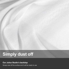 img 2 attached to 📷 Julius Studio 9x15 ft White Chromakey Photo Video Studio Fabric Backdrop, White Screen, Pure White Muslin Background, Photography Set, JSAG200