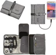 travel cable cord storage organizer - electronic organizer for charging cable and electronics logo