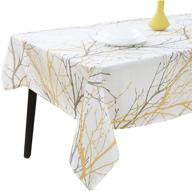 🍂 stylish rectangular tablecloths for thanksgiving anniversary, perfect for decoration logo