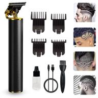 ✂️ genwei professional hair clippers for men: zero gapped cordless hair trimmer set in black gold - perfect for beard trimming & beauty grooming at home or barbershop logo