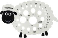 🐑 handy hiyahiya knitting needle gauge featuring an adorable sheep design logo