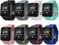 📱 soft silicone sports replacement wristbands strap for garmin forerunner 35 smart watch – 8 pack, compatible for garmin forerunner 35 bands, no tracker included logo