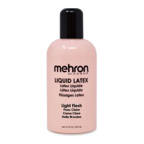 img 3 attached to Mehron Makeup Liquid Latex (4.5 oz) (Light Flesh) - The Perfect Solution for Durable Special Effects and Skin-like Textures