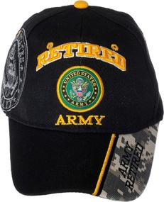 img 4 attached to 🧢 Black & Digital Camo Baseball Cap: Officially Licensed US Army Retired