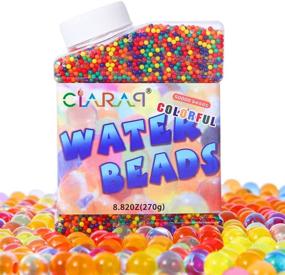 img 4 attached to 💧 Water Beads (50000 pcs): Rainbow Mix Jelly Water Gel Beads for Kids, Sensory Play, Home Decor, and Plant Vase Filling