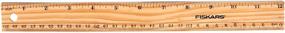 img 1 attached to 📏 Fiskars Wooden School Ruler 12 Inch - Back to School Supplies