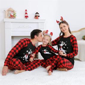 img 2 attached to 🎅 Men's Christmas Sleepwear Sets – Coordinated Pajamas for the Whole Family