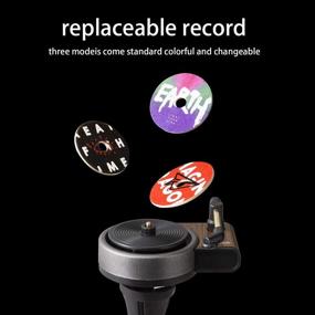 img 1 attached to 🎶 Enhance Your Drive with Tanlee Retro Record Player Car Fragrance Diffuser & Aromatherapy Tablets for Car/Home/Office