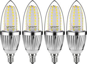 img 4 attached to 💡 Candelabra Non-Dimmable Chandelier: Bright 1500 Lumens Equivalent