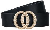 stylish double ring belts for teen girls and women - perfect for jeans and dresses logo