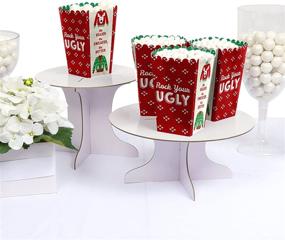 img 3 attached to 🎄 Ugly Sweater Christmas Party Popcorn Treat Boxes - Set of 12 by Big Dot of Happiness