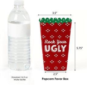 img 2 attached to 🎄 Ugly Sweater Christmas Party Popcorn Treat Boxes - Set of 12 by Big Dot of Happiness