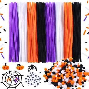 img 4 attached to Caydo Halloween Cleaners Colors Pom Decorations