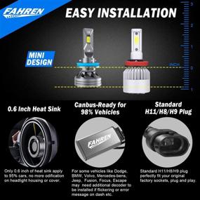 img 1 attached to 🔦 Fahren Waterproof Headlight Conversion Kits - Upgraded Lights & Lighting Accessories for Headlights Conversion