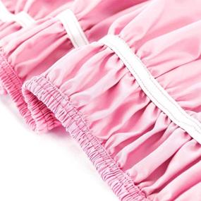 img 1 attached to 🛏️ Enhance Your Bedroom Decor with PiccoCasa Brushed Polyester Bed Skirt: Easy Fit, Wrinkle-resistant, and Elastic Dust Ruffle in Light Pink Full Size (15 Inch Drop)