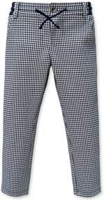 img 4 attached to 👖 ASHION Boys Slim Fit Stretch Pants in Khaki Plaid/Navy Blue - Trendy Skinny Pants