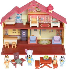 img 4 attached to 🔵 Exclusive Bluey Bundle: Interactive Playset figures for hours of imaginative fun!