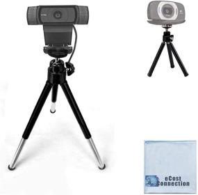 img 1 attached to 📷 eCostConnection 7-inch Extendable Mini Tripod with Microfiber Cloth for Logitech C920 C922 Webcams & Other Compact Cameras