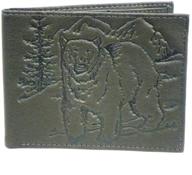 бумажник bear bifold из тисненой кожи с тиснением логотип