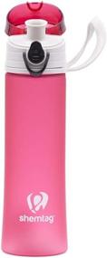 img 3 attached to 🥤 Fuscia Lightweight Frosted Water Bottle 13.5oz - 400ml with Lid, Ideal for Sports, Camping, and Gym - Shemtag Frosted Drinking Bottle for Your Active Lifestyle