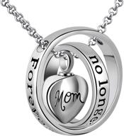 youfeng forever in my heart urn necklaces for ashes - keep mom and dad close always with cremation locket jewelry logo