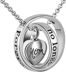 img 4 attached to Youfeng Forever in My Heart Urn Necklaces for Ashes - Keep Mom and Dad Close Always with Cremation Locket Jewelry