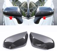 2018-2020 camry carbon fiber side mirror cover overlay for enhanced style & protection logo