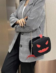 img 2 attached to QZUnique Halloween Novelty Shoulder Crossbody Women's Handbags & Wallets and Shoulder Bags