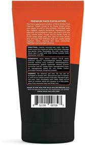 img 1 attached to 🧔 Tough Scrub - Men's Face Scrub - Exfoliating Facial Cleanser with Activated Charcoal, Natural Deep Cleansing Facewash for Blackheads, Acne Scars, Pore Minimization by Wild Willies