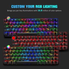img 3 attached to 🎮 Ultimate Gaming Bundle: 60% Mechanical Keyboard, Backlit Effects, Honeycomb Mouse, and Mousepad - Ideal for Gamers and Typists (Black)