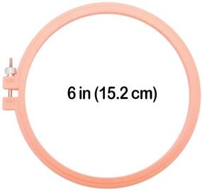 img 3 attached to 🧵 Susan Bates Hoop-La Plastic Embroidery Hoops Bundle - Assorted Sizes (6-in, 8-in, & 10-in) with Needleworker Magnet