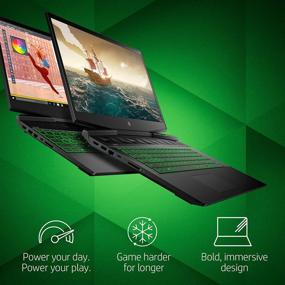 img 3 attached to 💻 HP Pavilion Gaming Laptop 15.6-Inch, Intel Core i5-9300H, NVIDIA GeForce GTX 1650 (4 GB), 8 GB RAM, 256 GB SSD, Windows 10 Home (15-dk0020nr, Shadow Black/Acid Green)