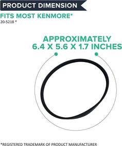 img 1 attached to 🔧 High-Quality Replacement Vacuum Belt for Kenmore Models - Compatible with Kenmore Part # 20-5218 - Fits CB3, CB-3, Powermate Models - Pack of 2 - Bulk Purchase