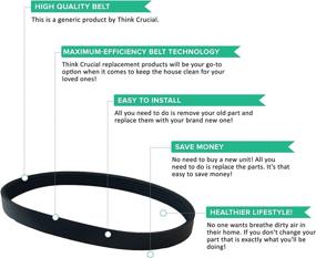 img 2 attached to 🔧 High-Quality Replacement Vacuum Belt for Kenmore Models - Compatible with Kenmore Part # 20-5218 - Fits CB3, CB-3, Powermate Models - Pack of 2 - Bulk Purchase