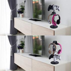 img 3 attached to Game Controller Stand Holder Organizer - Controller Holder with Adjustable Height and Direction Brackets - Compatible for Xbox ONE 360 Switch PS4 STEAM PC Nintendo Stander Ⅱ