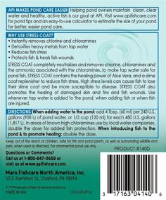 img 3 attached to Revitalize and Protect Your Pond with API POND STRESS COAT Water Conditioner - 140D, 64 Fl Oz Bottle!