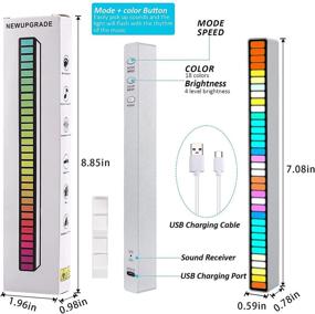 img 1 attached to 🎉 Enhance Your Party Atmosphere with the RGB Sound Reactive LED Light Bar - Ultimate Sound Control and Music Level Indicator!