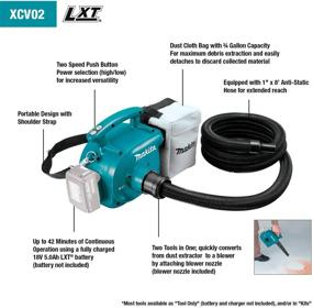 img 3 attached to 🧹 Makita XCV02Z 18V LXT Cordless Dry Dust Extractor/Blower: Powerful Portable Cleaning Tool (Tool Only)