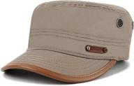 cacuss military breathable flat top adjustable baseball cap: men's army cap cotton cadet hat логотип