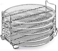 🥩 conic dehydrator rack (five layer) - stainless steel stand for ninja foodi, instant pot air fryer - compatible with 6.5 and 8 quart sizes logo